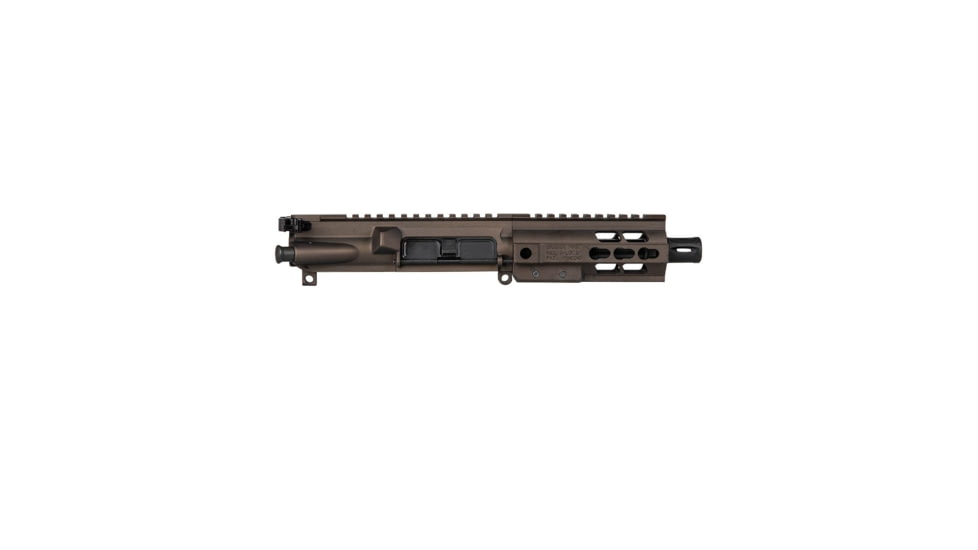 Brigade Manufacturing AR Complete Upper Receiver Forged, 5.56, 5 inch Barrel, Midnight Bronze Charging Handle, 5 inch Rail, A2 Flash Hider, U5615060