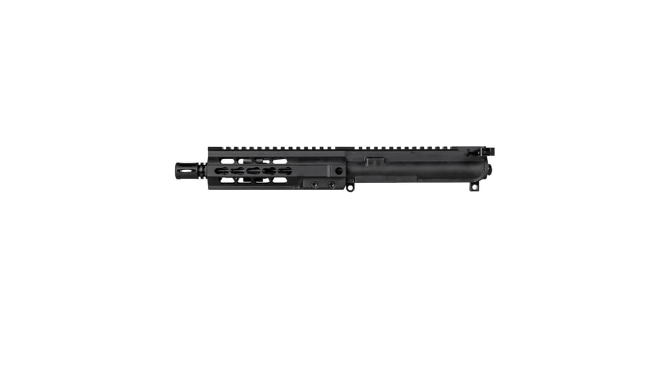 Brigade Manufacturing AR Complete Upper Receiver Forged, 5.56, 7.5 inch Barrel, Black Charging Handle, 7 inch Rail, A2 Flash Hider, U5617510
