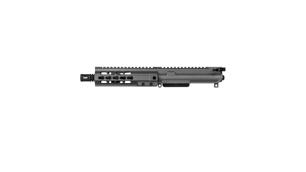 Brigade Manufacturing AR Complete Upper Receiver Forged, 5.56, 7.5 inch Barrel, Tungsten Charging Handle, 7 inch Rail, A2 Flash Hider, U5617530