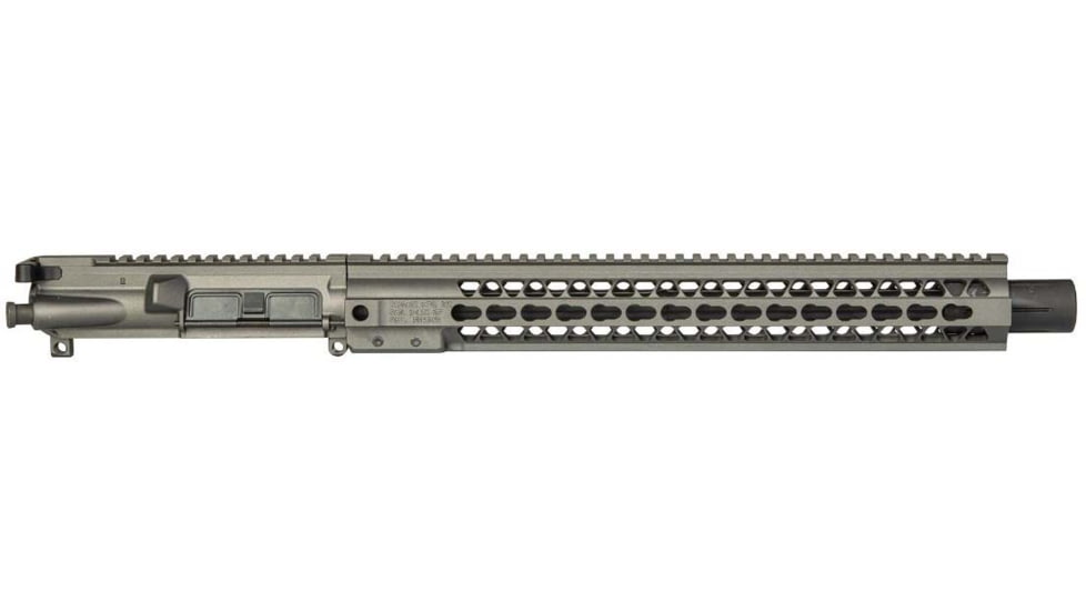Brigade Manufacturing AR Complete Upper Receiver Forged, 9mm, 16 inch Barrel, Tungsten Mini Can, 15 inch Rail, No Charging Handle NO BCG, U091163V