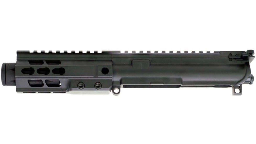 Brigade Manufacturing AR Complete Upper Receiver Forged, 9mm, 5.5 inch Barrel, Black Mini Can, 5 inch Rail, No Charging Handle NO BCG, U091551V