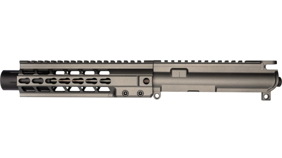 Brigade Manufacturing AR Complete Upper Receiver Forged, 9mm, 9 inch Barrel, Tungsten Mini Can, 8 inch Rail, No Charging Handle NO BCG, U091903V