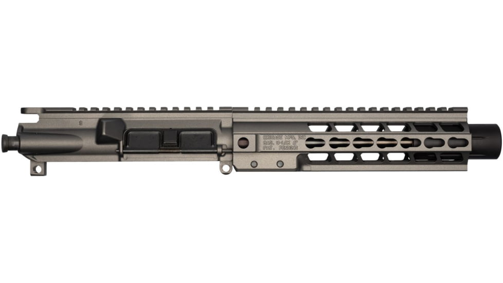 Brigade Manufacturing AR Complete Upper Receiver Forged, 9mm, 9 inch Barrel, Tungsten Mini Can, 8 inch Rail, No Charging Handle NO BCG, U091903V