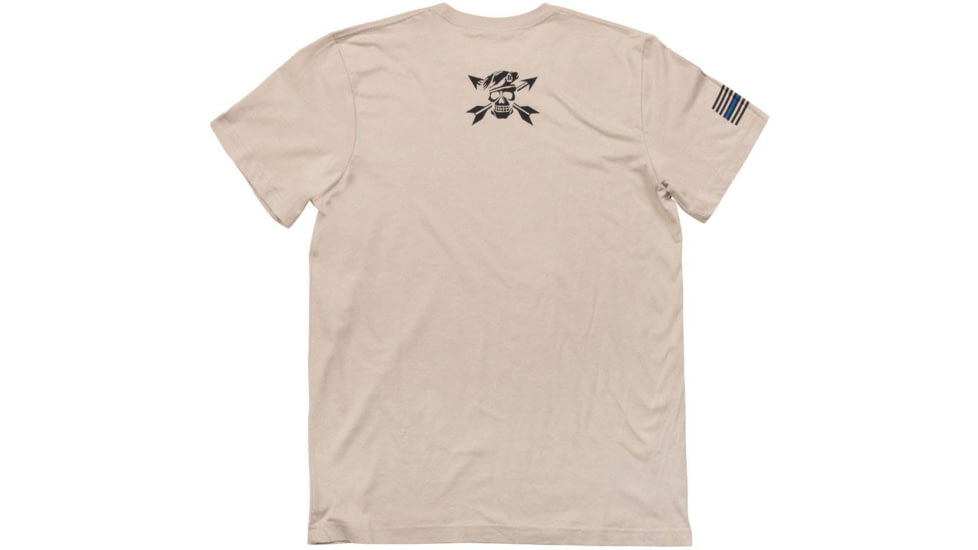 Brigade Manufacturing Garment Logo T-Shirt, Beige, 2XL, GSS0A6C0