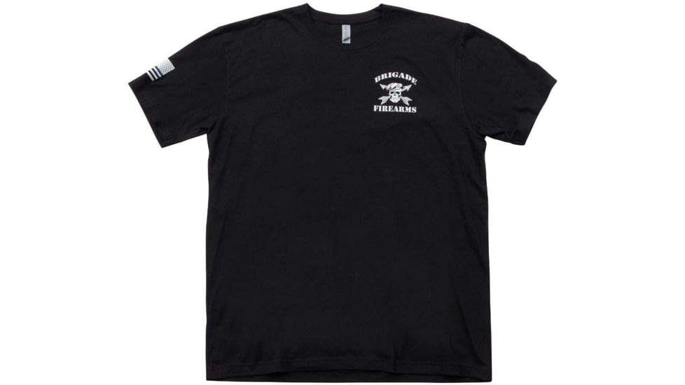 Brigade Manufacturing Garment Logo T-Shirt, Black, 2XL, GSS0A6B0