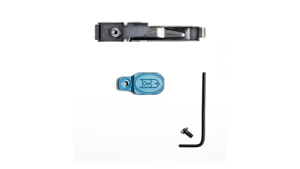 Briley EZ Bolt Release Lever for Benelli/Franchi w/ Anodized Paddle/Latch for M1, M2, M4, Super Sport, Black/Blue, TSPA-15BLUL