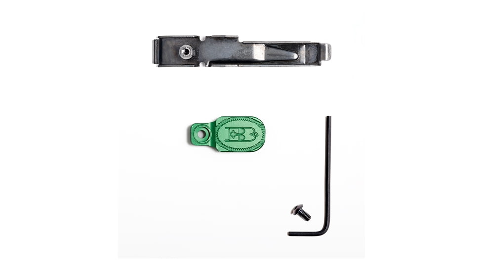 Briley EZ Bolt Release Lever for Benelli/Franchi w/ Anodized Paddle/Latch for M1, M2, M4, Super Sport, Green, TSPA-15GRNL