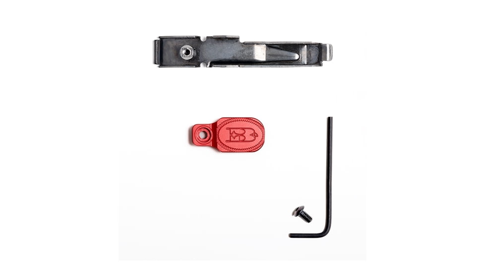 Briley EZ Bolt Release Lever for Benelli/Franchi w/ Anodized Paddle/Latch for M1, M2, M4, Super Sport, Red, TSPA-15REDL