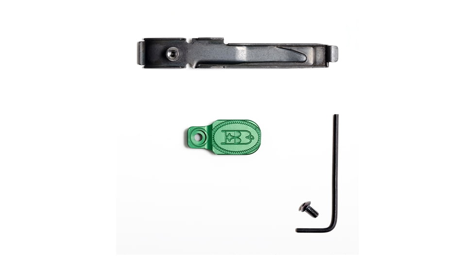 Briley EZ Bolt Release Lever for Benelli/Franchi w/ Anodized Paddle/Latch for SBE I, SBE II, Green, TSPA-15GRNL3.5