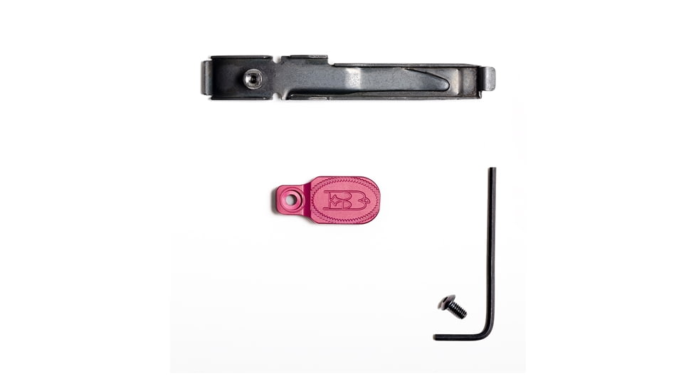 Briley EZ Bolt Release Lever for Benelli/Franchi w/ Anodized Paddle/Latch for SBE I, SBE II, Pink, TSPA-15PNKL3.5