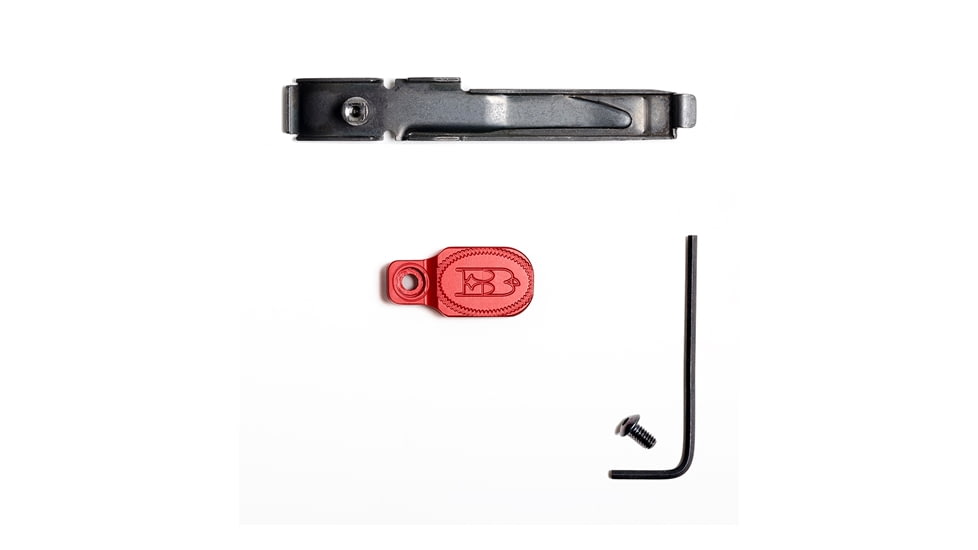 Briley EZ Bolt Release Lever for Benelli/Franchi w/ Anodized Paddle/Latch for SBE I, SBE II, Red, TSPA-15REDL3.5