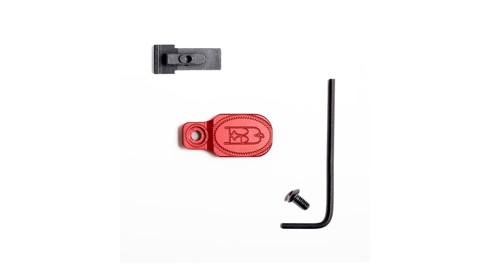 Briley EZ Bolt Release Lever Kit for Benelli Ethos/SBEIII 28 Gauge Anodized, Red, TSPA-15E28RED