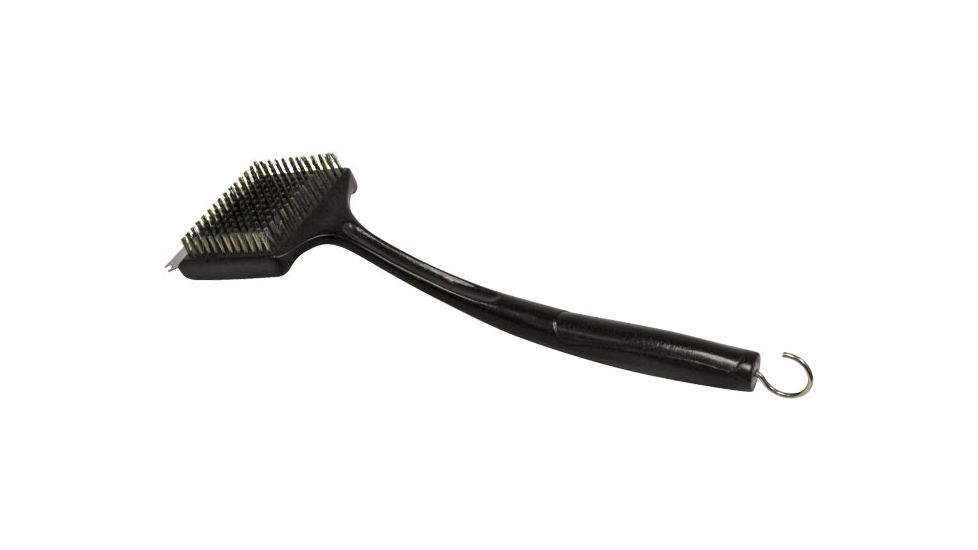Brinkmann Outdoors Grill Brush With Scraper - Oversized Head, Black 812-9061-S