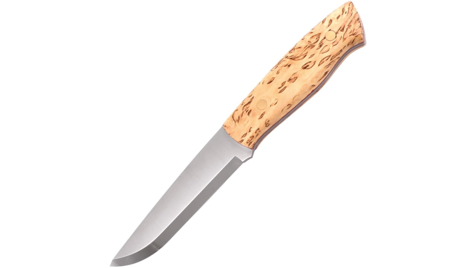 Brisa Trapper 115 Birch Knife, 4.5 Elmax steel blade, Curly Birch handle, 073-2037-1563