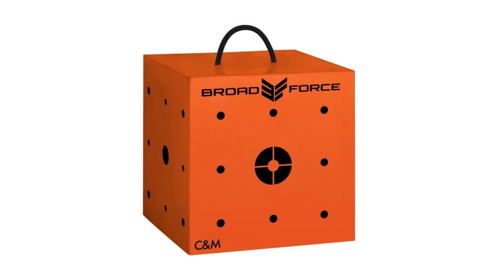 Broad Force Targets Midas Archery Target, 15x15in, Orange/Black, 121515