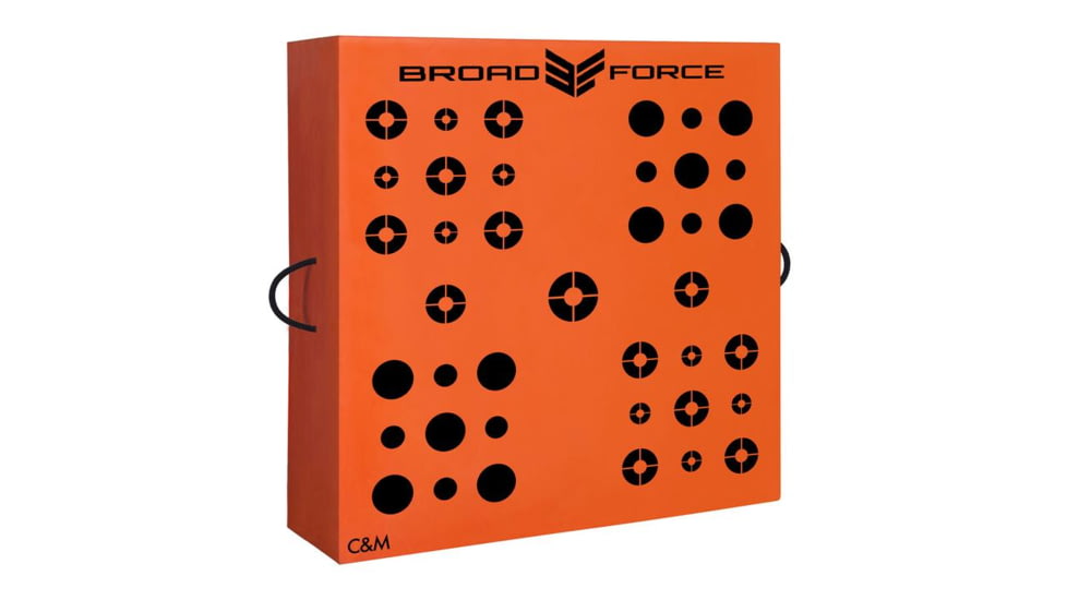 Broad Force Targets Sportsman Archery Target, 38x38in, Orange/Black, 703838