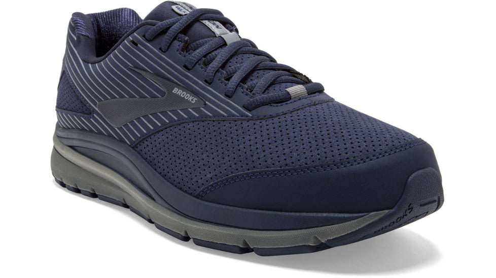 Brooks Addiction Walker Suede Shoes - Mens, Wide, Peacoat/Shade/Peacoat, 13.0, 1103192E445.130