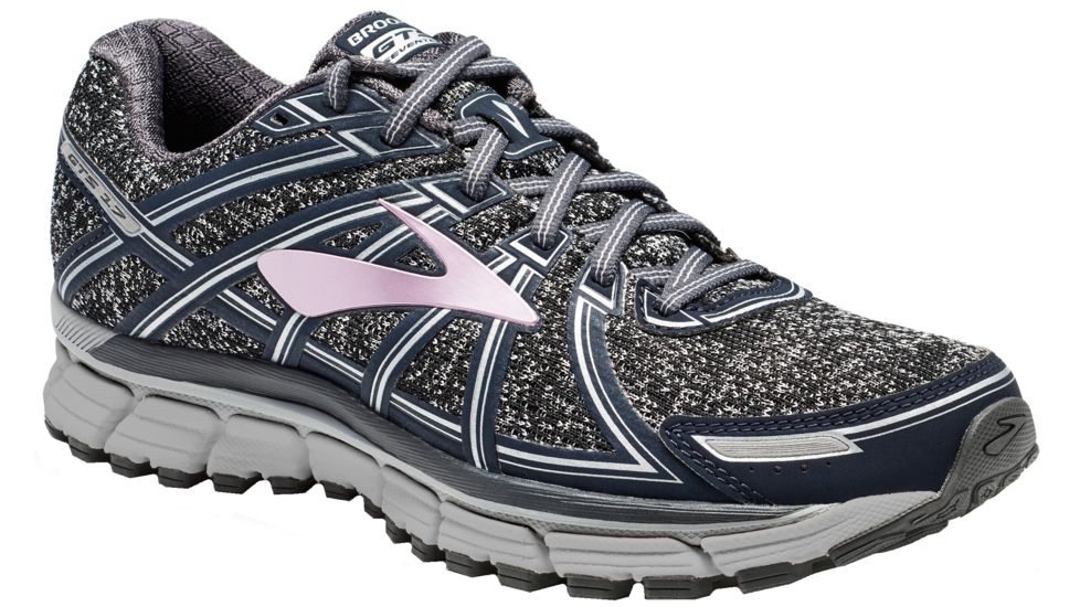 Brooks Adrenaline GTS 17 Road Running Shoe - Women's-Metallic Charcoal/Black/Gold-Medium-11