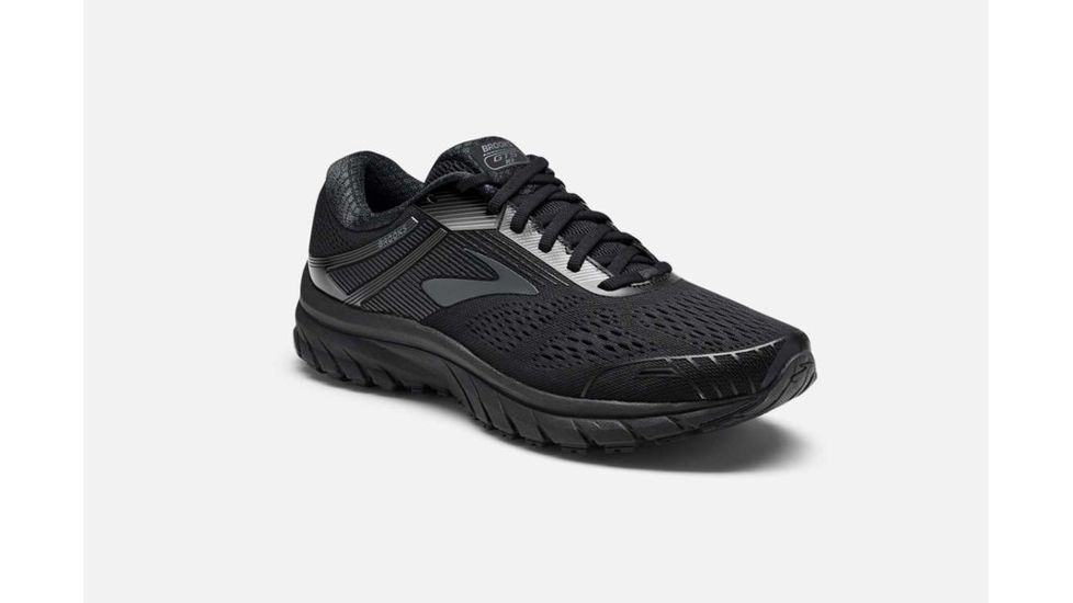 Brooks Adrenaline GTS 18 Mens Road Running Shoes, Black/Black, 7 US, Wide, 1102712E026.070