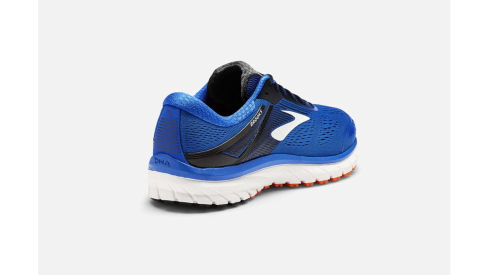 Brooks Adrenaline GTS 18 Mens Road Running Shoes, Blue/Black/Orange, 7 US, Medium, 1102711D420.070