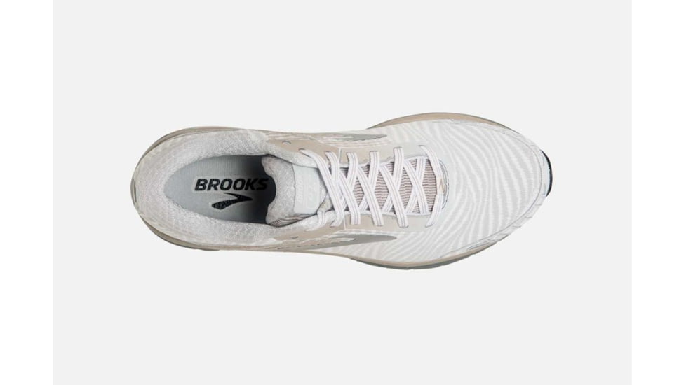Brooks Adrenaline GTS 18 Mens Road Running Shoes, White/Grey/Tan, 7 US, Medium, 1102711D191.070