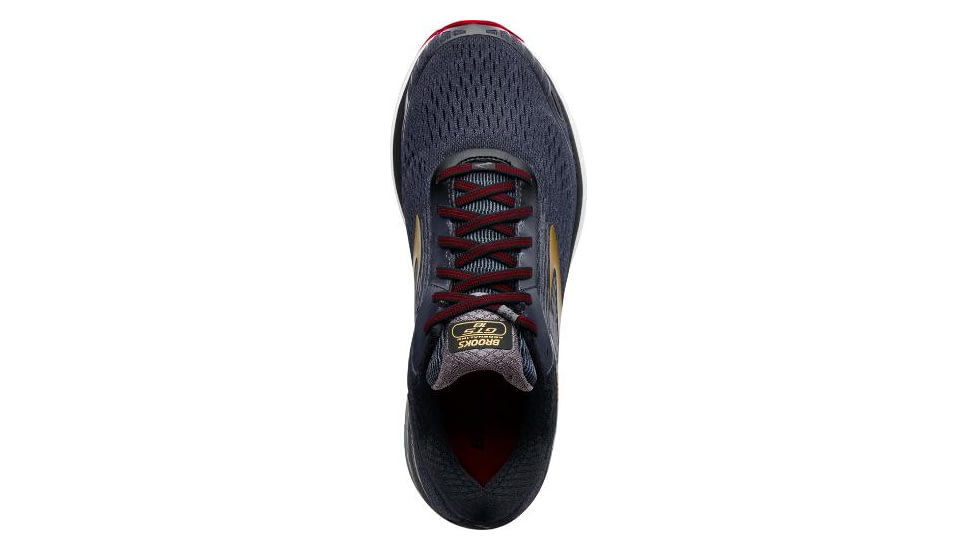 Brooks Adrenaline GTS 18 Road Running Shoes - Normal - Mens, Black/Gold/Red, 9 US, 1102711D068.090