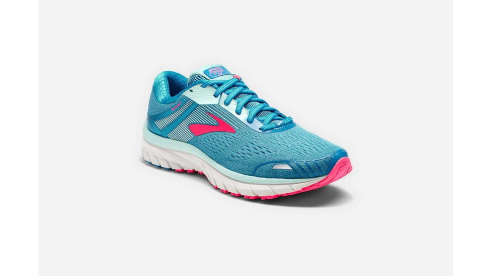 Brooks Adrenaline GTS 18 Womens Road Running Shoes, Blue/Mint/Pink, 5 US, Medium, 1202681B408.050