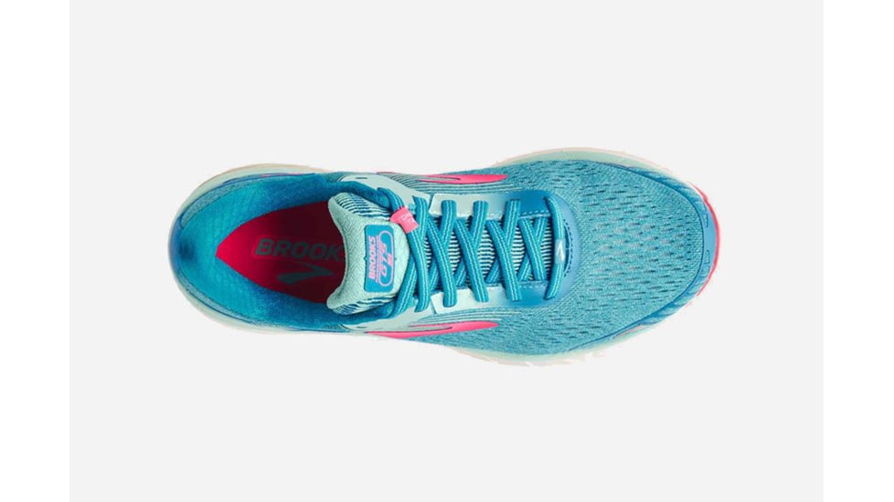 Brooks Adrenaline GTS 18 Womens Road Running Shoes, Blue/Mint/Pink, 5 US, Medium, 1202681B408.050