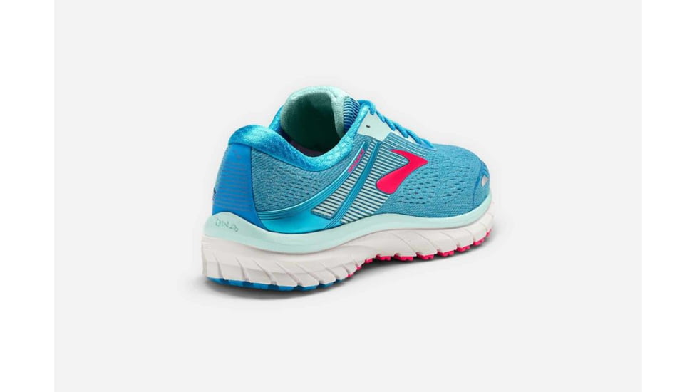 Brooks Adrenaline GTS 18 Womens Road Running Shoes, Blue/Mint/Pink, 5 US, Medium, 1202681B408.050