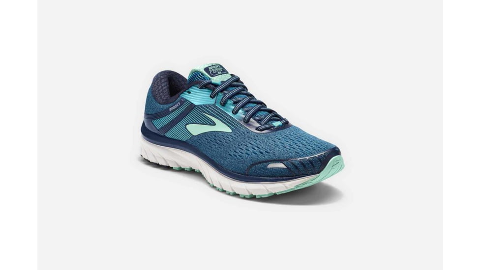 Brooks Adrenaline GTS 18 Womens Road Running Shoes, Navy/Teal/Mint, 5 US, Medium, 1202681B495.050