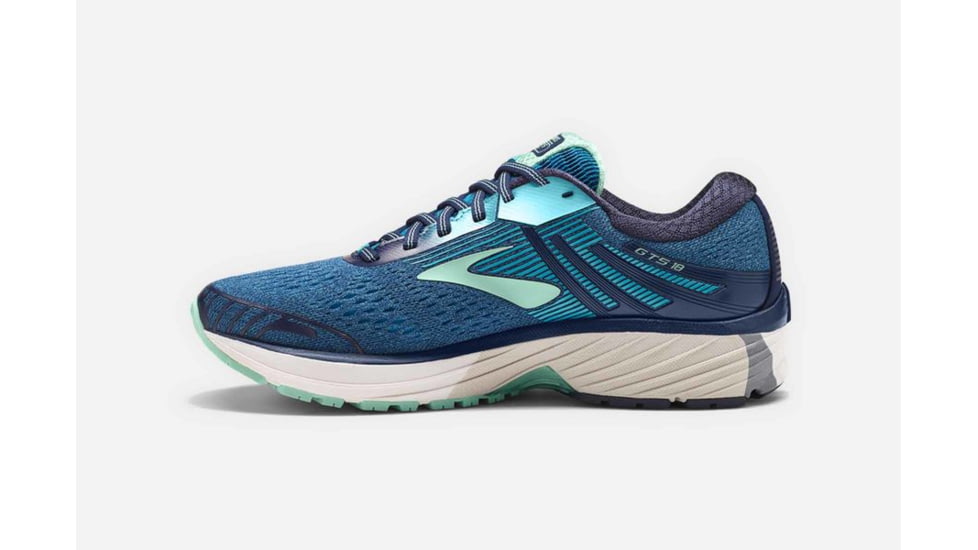 Brooks Adrenaline GTS 18 Womens Road Running Shoes, Navy/Teal/Mint, 5 US, Medium, 1202681B495.050
