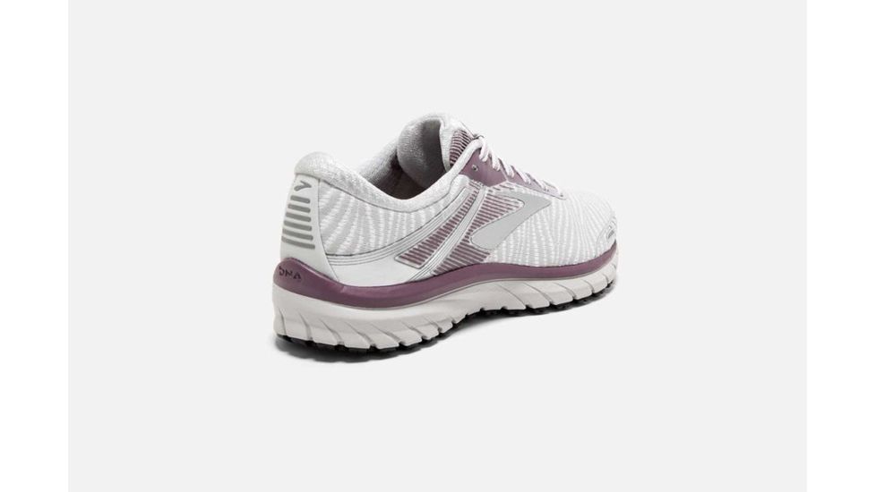 Brooks Adrenaline GTS 18 Womens Road Running Shoes, White/Purple/Grey, 8.5 US, Medium, 1202681B104.085