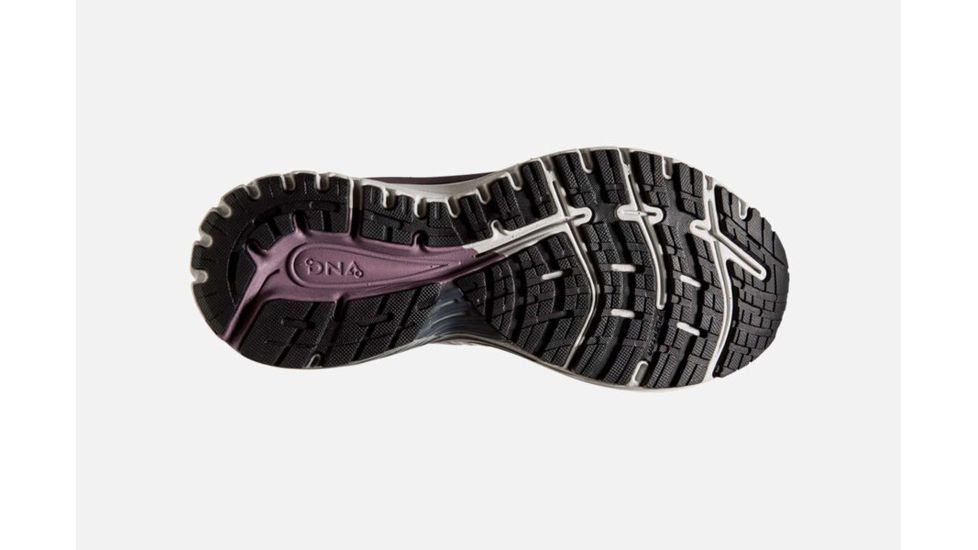 Brooks Adrenaline GTS 18 Womens Road Running Shoes, White/Purple/Grey, 8.5 US, Medium, 1202681B104.085