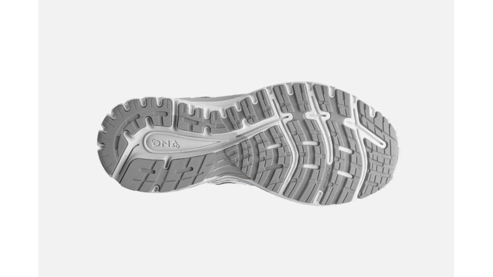 Brooks Adrenaline GTS 18 Womens Road Running Shoes, White/White/Grey, 5 US, Medium, 1202681B146.050