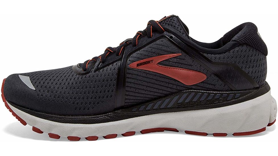Brooks Adrenaline GTS 20 - Mens, Black/Ebony/Ketchup, Medium, 12.0, 1103071D029.120