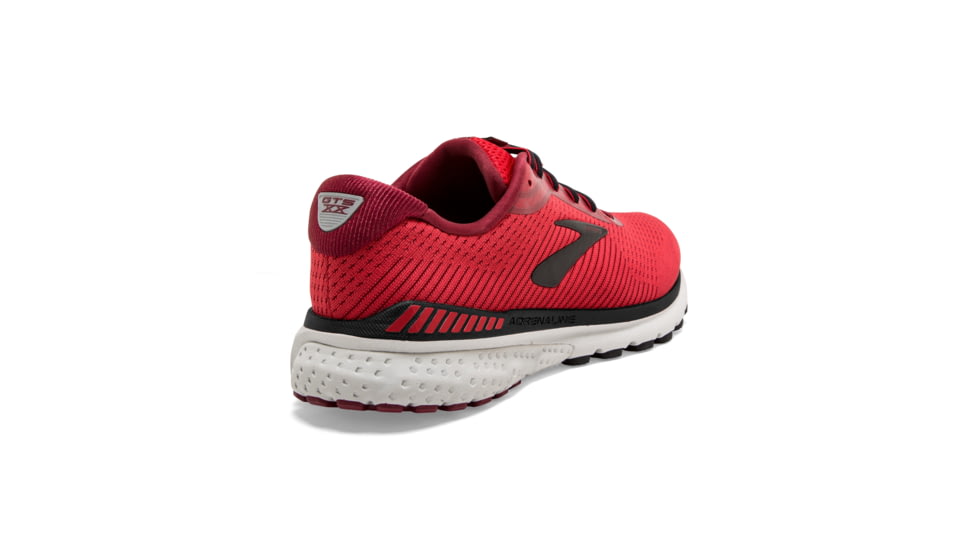 Brooks Adrenaline GTS 20 Road Running Shoe - Mens, Red/Black/Grey, Medium, 7.0, 1103071D617.070