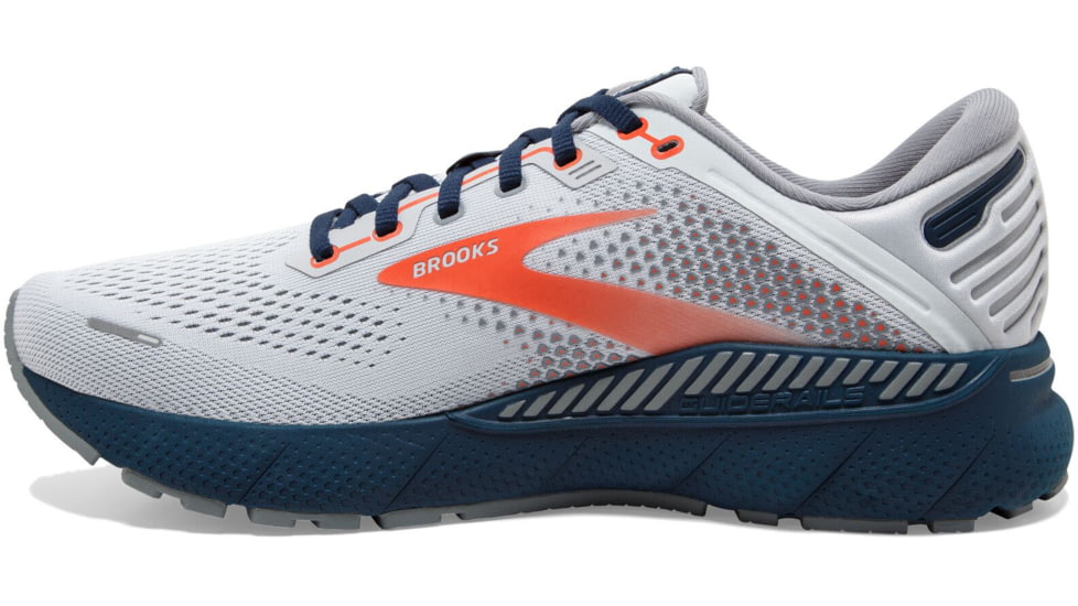 Brooks Adrenaline GTS 22 Running Shoes - Mens, Arctic/Red/Titan, 8.0, 1103661D004.080