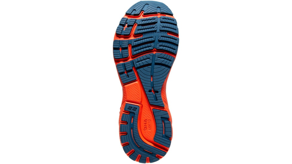Brooks Adrenaline GTS 22 Running Shoes - Mens, Blue/Light Blue/Orange, 10.0, 1103661D404.100