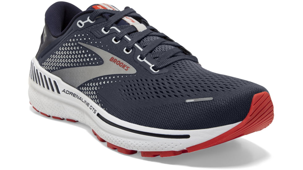 Brooks Adrenaline GTS 22 Running Shoes - Mens, Medium, Peacoat/India Ink/Grenadine, 8.5, 1103661D435.085