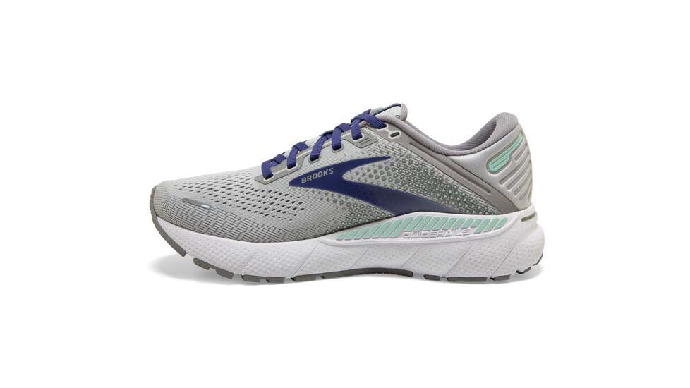 Brooks Adrenaline GTS 22 Running Shoes - Womens, Medium, Alloy/Blue/Green, 6.5, 1203531B045.065