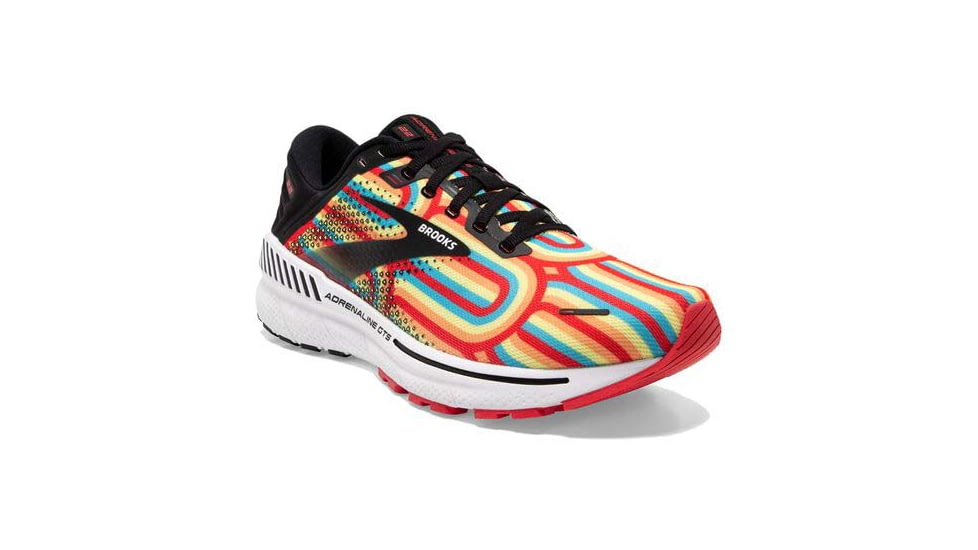 Brooks Adrenaline GTS 22 Running Shoes - Womens, Medium, Black/Bittersweet/Limelight, 10.0, 1203531B075.100