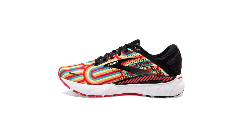 Brooks Adrenaline GTS 22 Running Shoes - Womens, Medium, Black/Bittersweet/Limelight, 10.0, 1203531B075.100