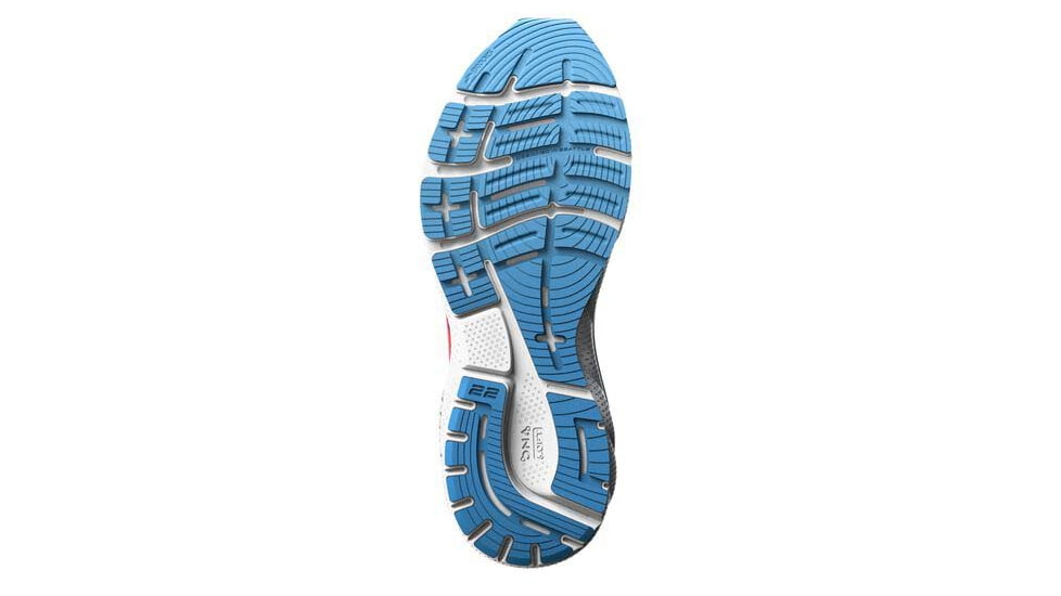 Brooks Adrenaline GTS 22 Running Shoes - Womens, Medium, Black/Lake Blue/Coral, 10.5, 1203531B031.105