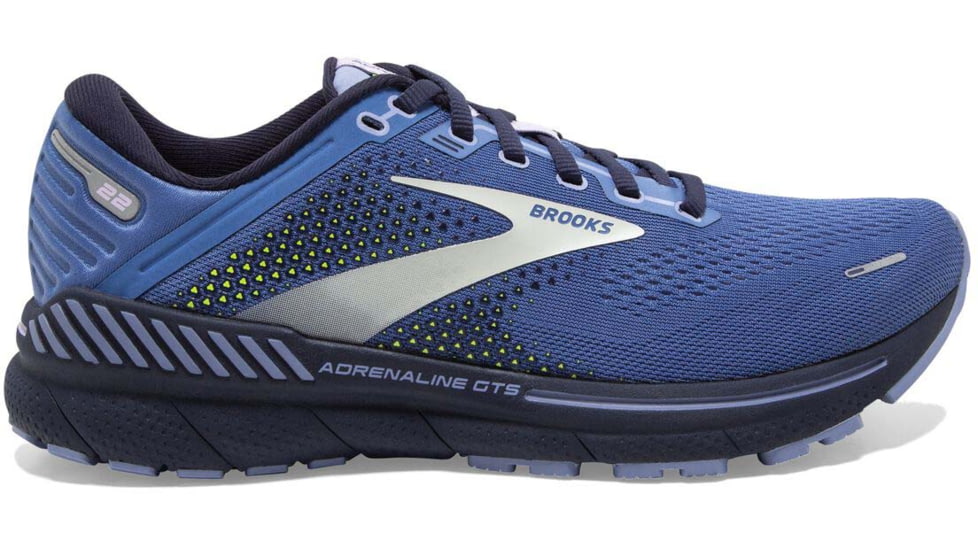 Brooks Adrenaline GTS 22 Running Shoes - Womens, Medium, Blue/Purple/Nightlife, 5.0, 1203531B467.050