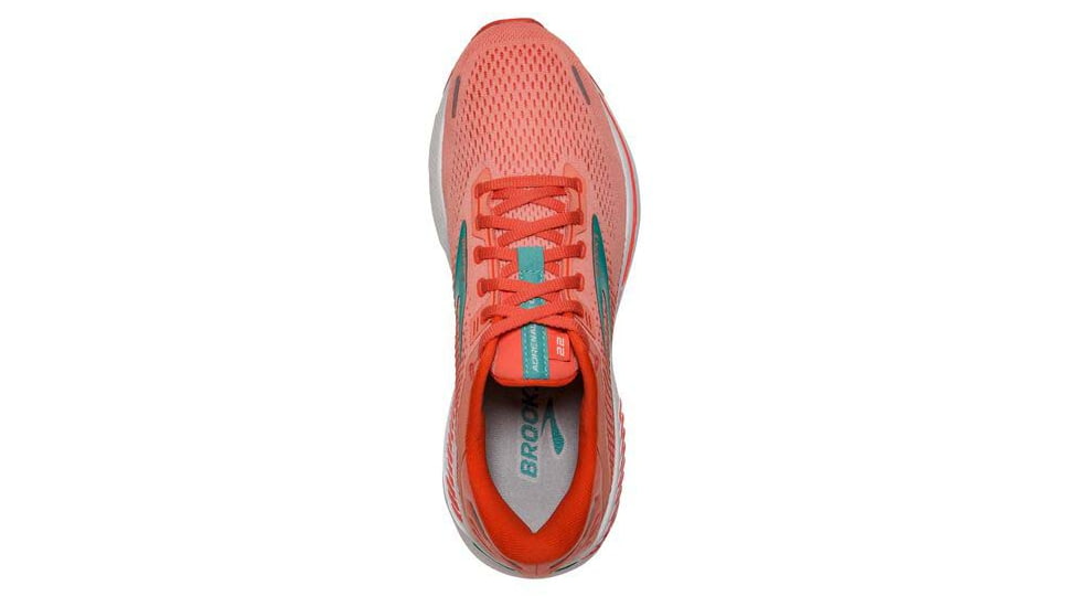 Brooks Adrenaline GTS 22 Running Shoes - Womens, Medium, Coral/Latigo Bay/White, 11.5, 1203531B680.115