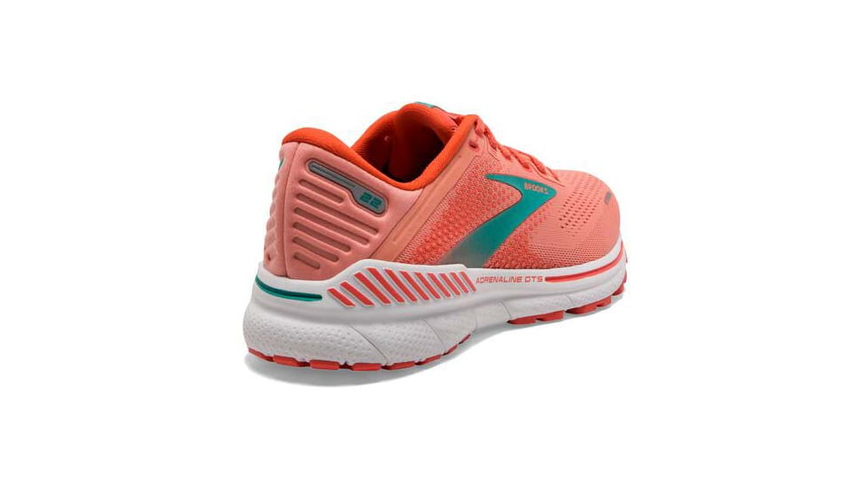 Brooks Adrenaline GTS 22 Running Shoes - Womens, Medium, Coral/Latigo Bay/White, 11.5, 1203531B680.115