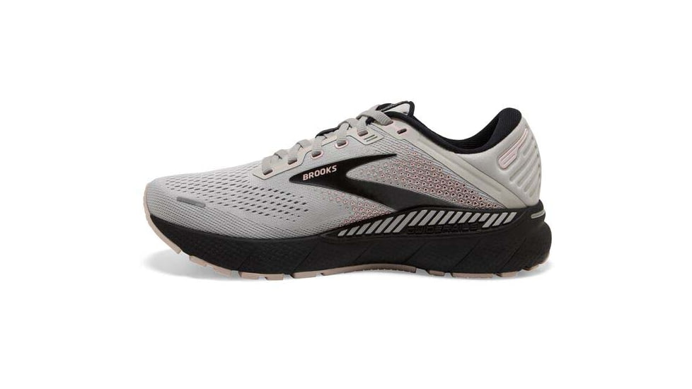 Brooks Adrenaline GTS 22 Running Shoes - Womens, Medium, Grey/Rose/Black, 6.0, 1203531B035.060