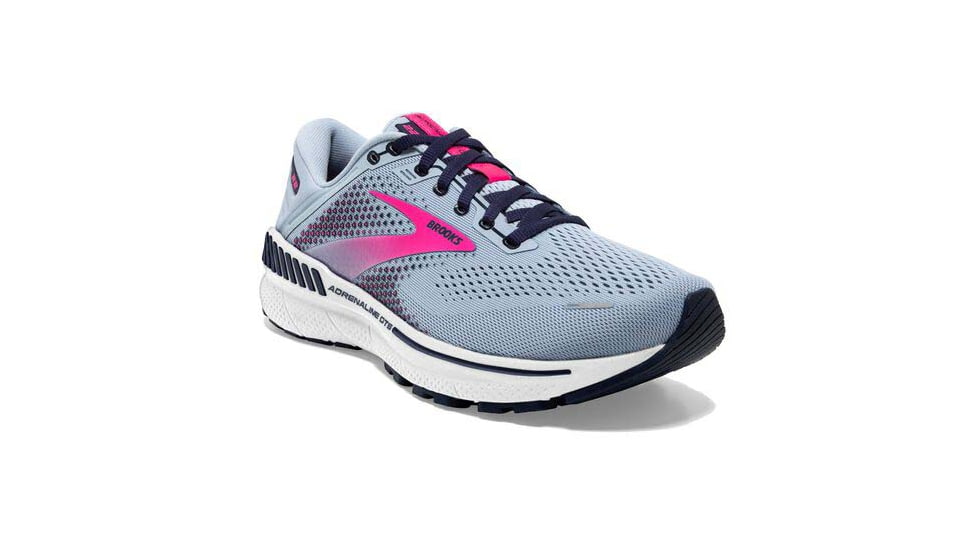 Brooks Adrenaline GTS 22 Running Shoes - Womens, Medium, Kentucky Blue/Peacoat/Pink, 5.5, 1203531B493.055
