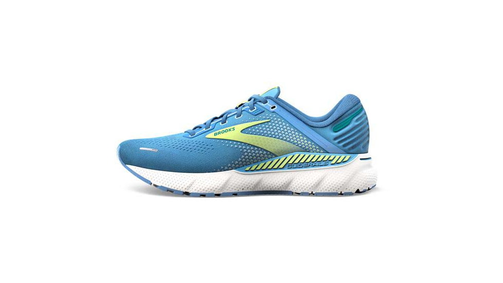 Brooks Adrenaline GTS 22 Running Shoes - Womens, Medium, Silver Lake Blue/Green/White, 7.0, 1203531B415.070