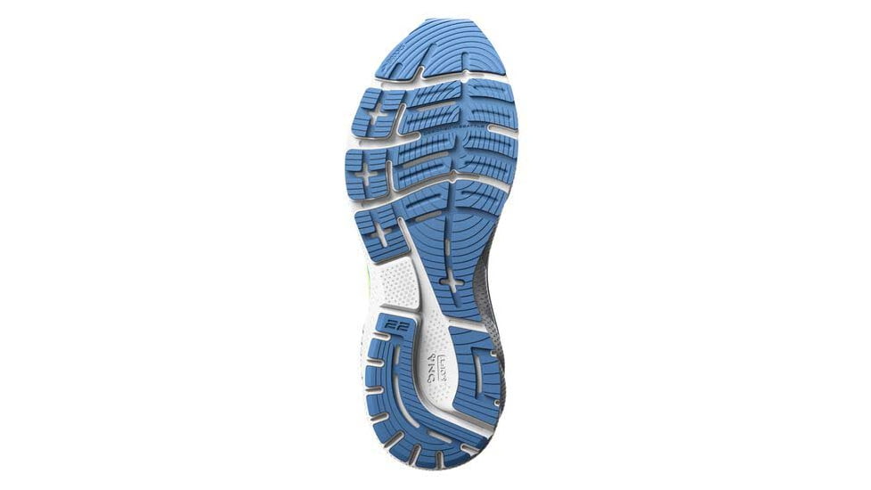 Brooks Adrenaline GTS 22 Running Shoes - Womens, Medium, Silver Lake Blue/Green/White, 7.0, 1203531B415.070
